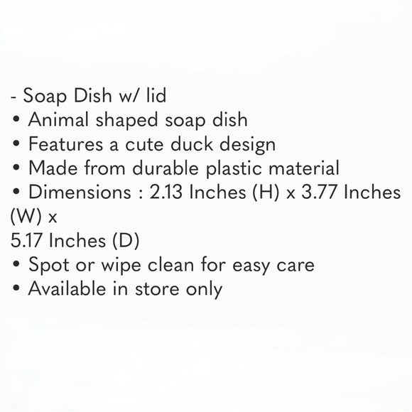 🌈 6/$60 Duck Soap Dish Yellow - Picture 4 of 5